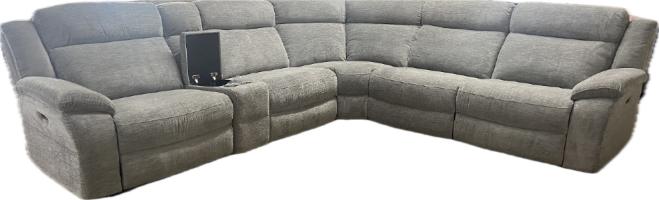 Power Upholstered 6 Pc Sectional