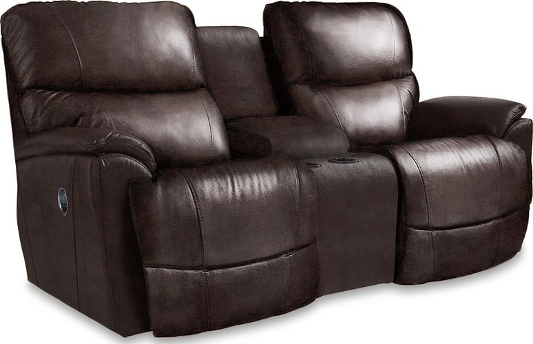 Trouper Leather Reclining Loveseat