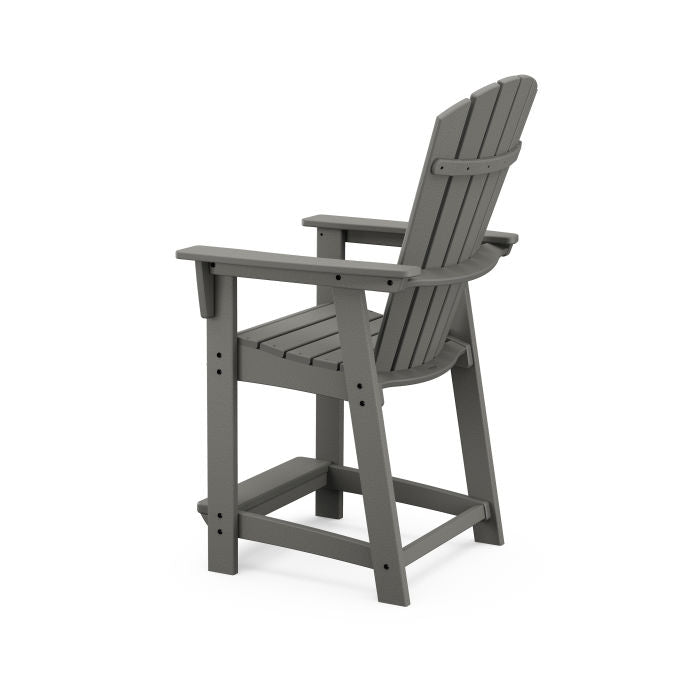 Nautical Curveback Adirondack Side and Swivel Counter Chair