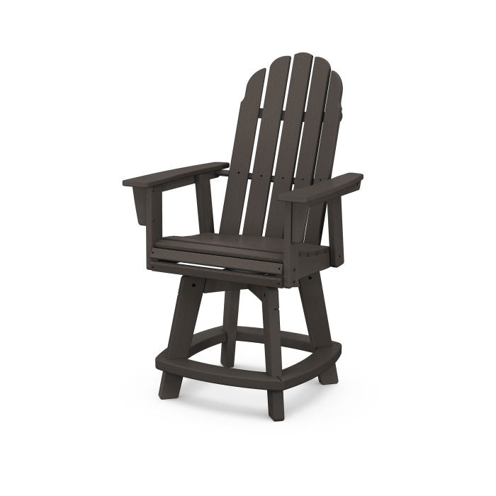 Vineyard Curveback Adirondack Counter and Swivel Chair