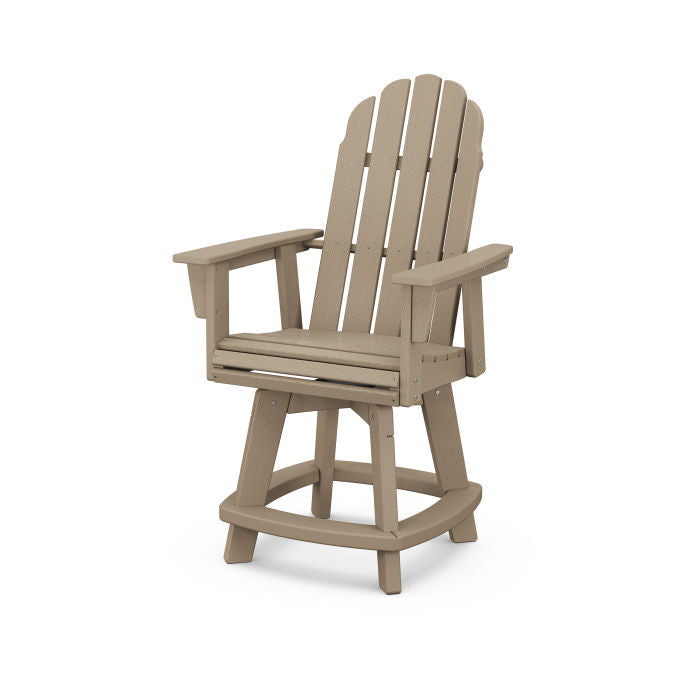 Vineyard Curveback Adirondack Counter and Swivel Chair