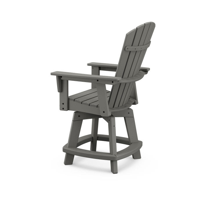 Nautical Curveback Adirondack Side and Swivel Counter Chair