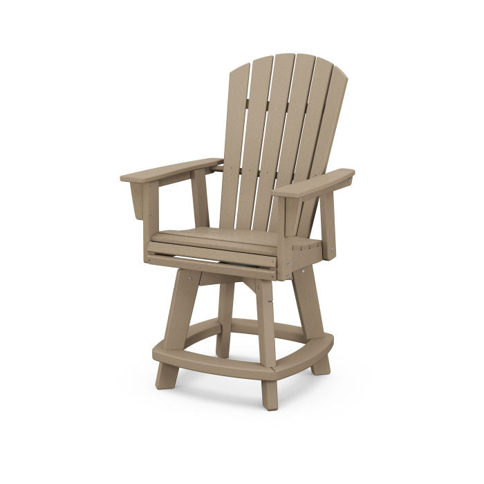 Nautical Curveback Adirondack Side and Swivel Counter Chair