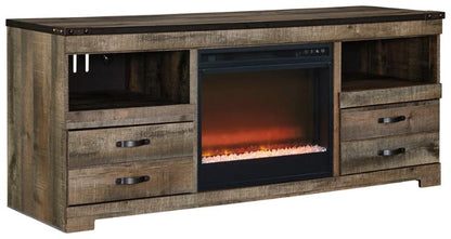 Trinell 63" TV Stand with Fireplace Option