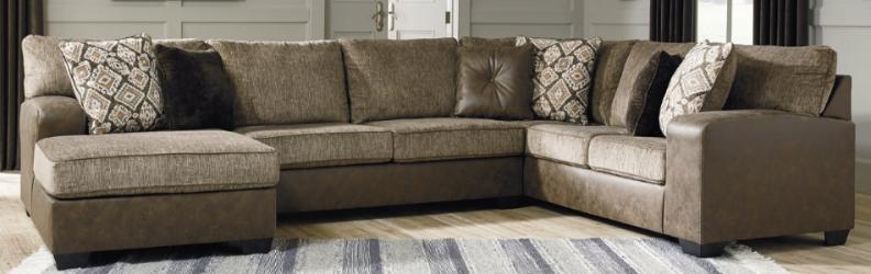 Abalone 3-Piece Sectional with Chaise