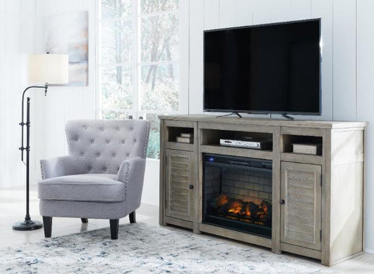 Moreshire 72" TV Stand with Electric Fireplace