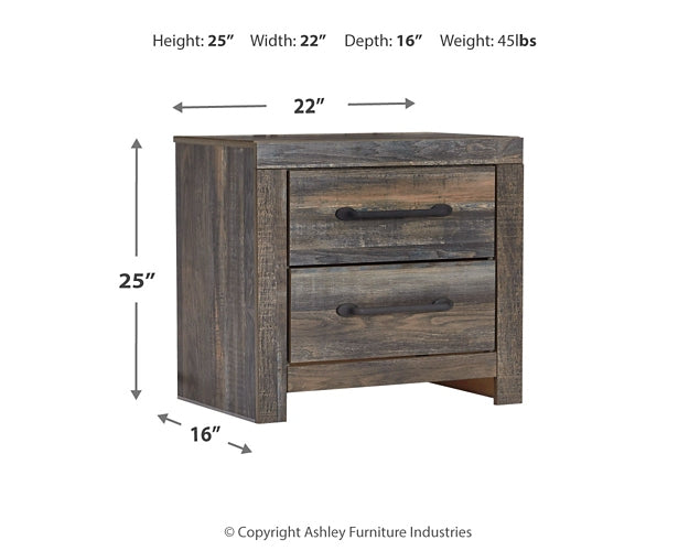 Drystan Full Bookcase Bed with 4 Storage Drawers with Mirrored Dresser, Chest and Nightstand