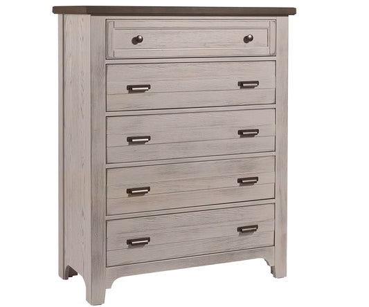 Bungalow 5 Drawer Chest Dover Grey