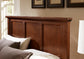 TWIN MANSION BED - CHERRY FINISH