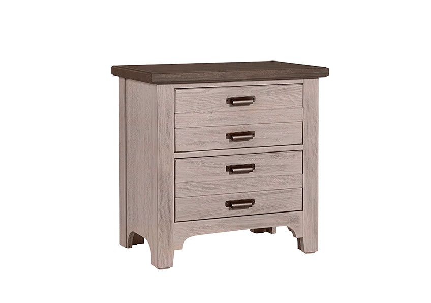 Bungalow 2 Drawer Night Stand Dover Grey