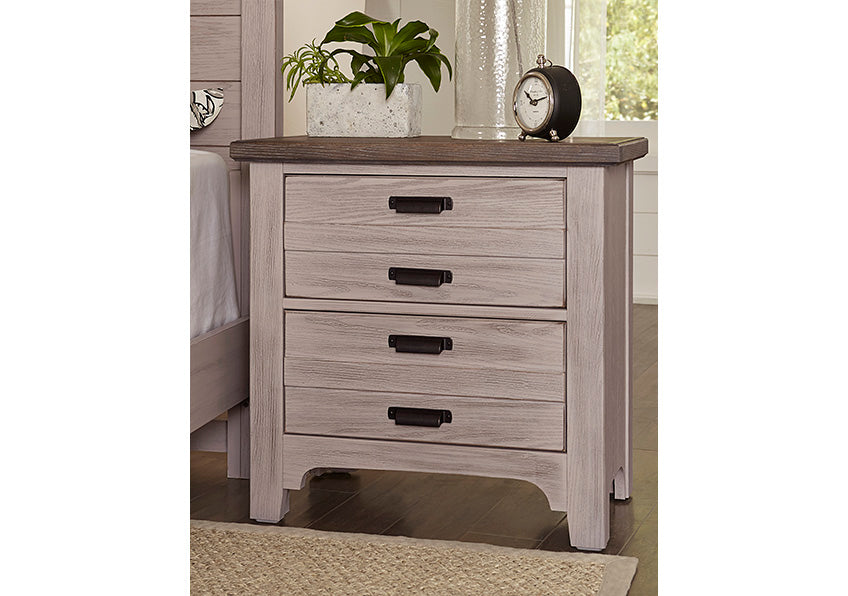 Bungalow 2 Drawer Night Stand Dover Grey