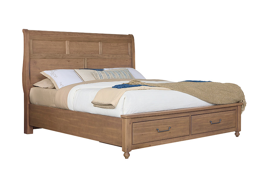 SLEIGH STORAGE BED