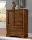 STANDING CHEST - 6 DRAWERS WITH 1 DOOR