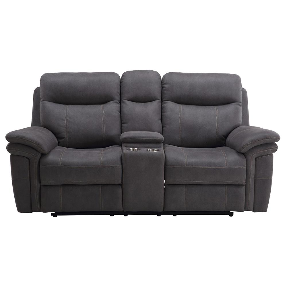 MASON - CHARCOAL POWER CONSOLE LOVESEAT