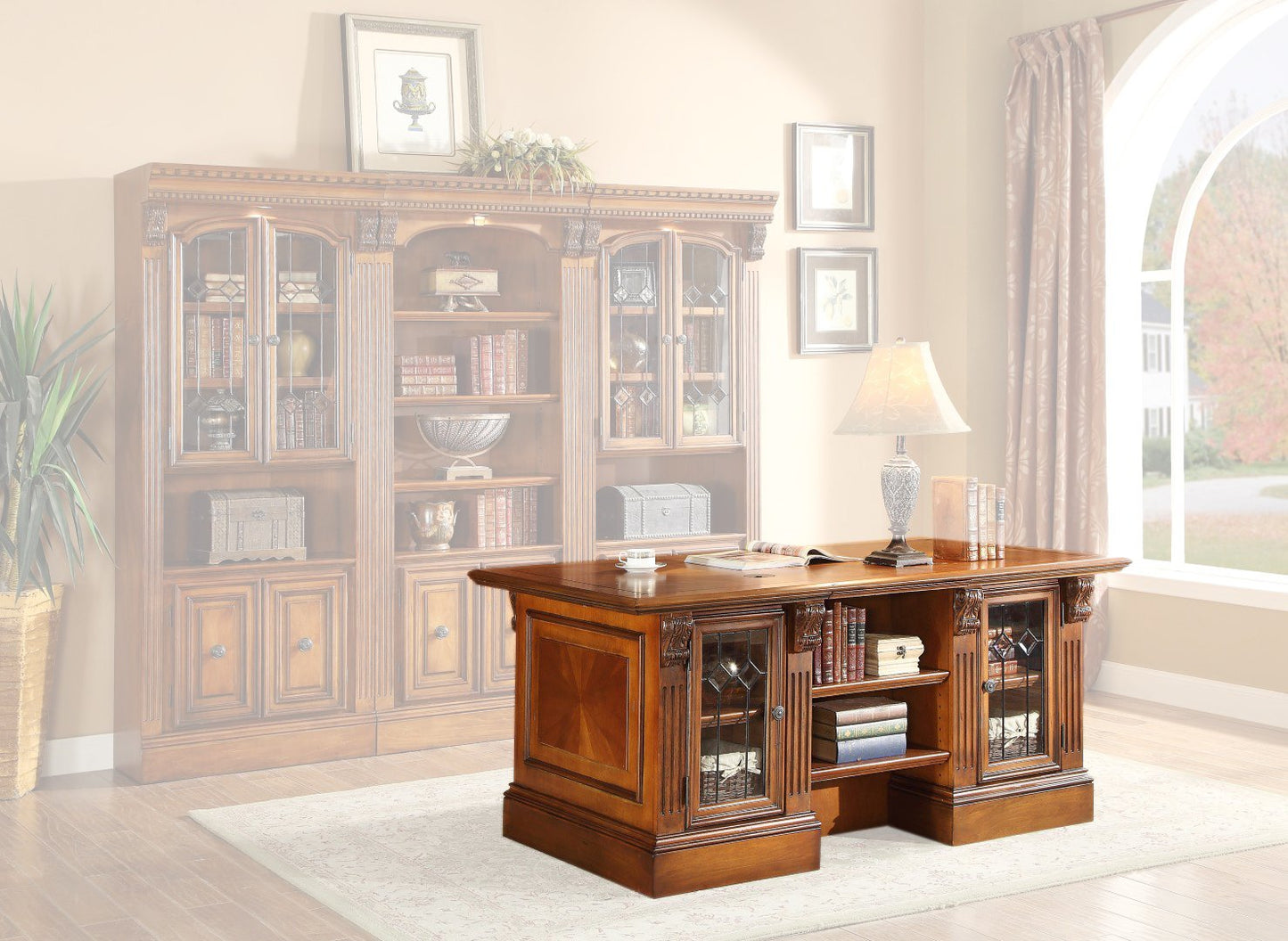 HUNTINGTON DOUBLE PEDESTAL EXECUTIVE DESK