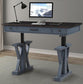 AMERICANA MODERN - DENIM 56 IN. POWER LIFT DESK (FROM 23 IN. TO 48.5 IN.) (AME#256T AND LIFT#200BLK)