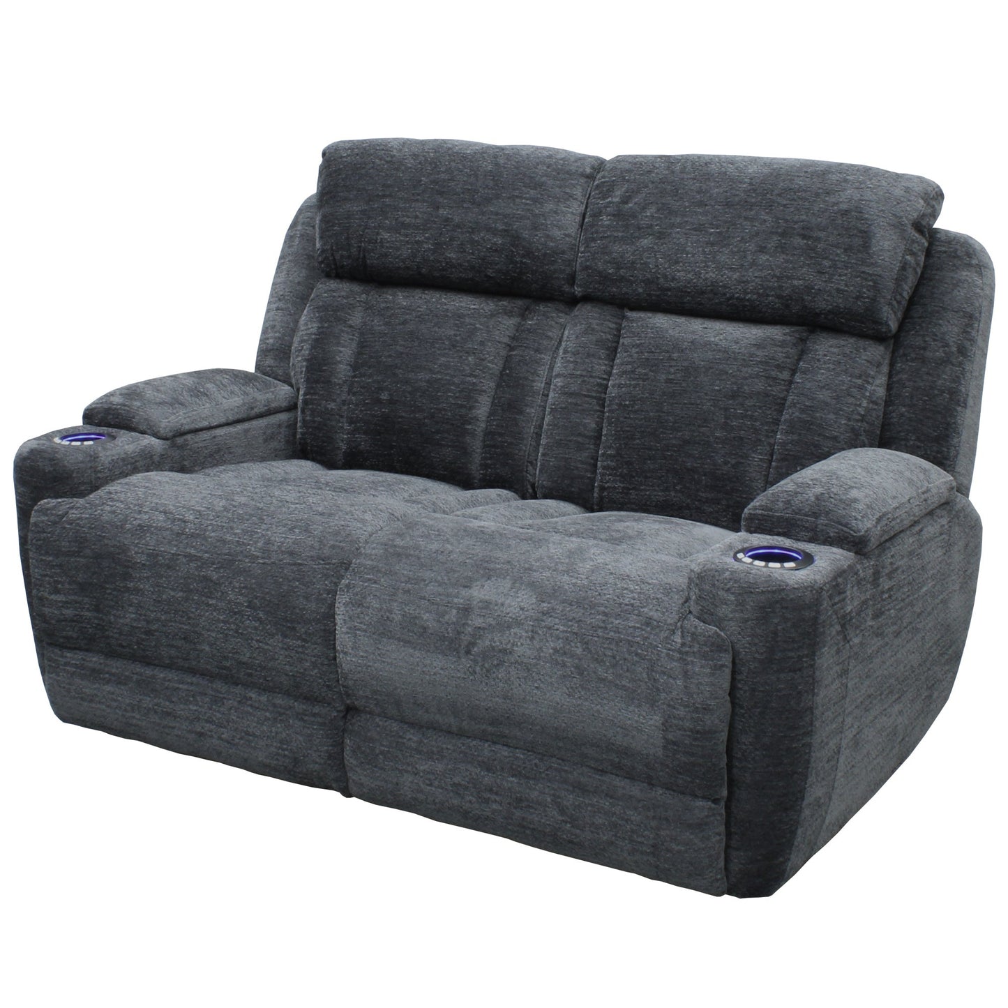 DALTON - LUCKY CHARCOAL POWER LOVESEAT