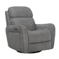 QUEST - UPGRADE CHARCOAL SWIVEL GLIDER CORDLESS RECLINER - POWERED BY FREEMOTION