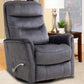 GEMINI - CAPRI CHARCOAL MANUAL SWIVEL RECLINER