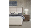 ERIN'S UPHOLSTERED BED - WHITE FABRIC