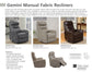 GEMINI - FLINT MANUAL SWIVEL GLIDER RECLINER