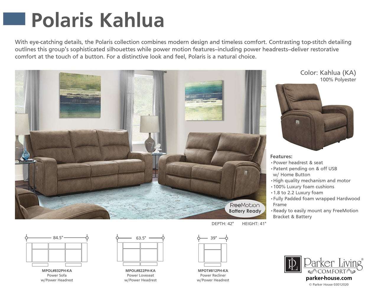 POLARIS - KAHLUA POWER SOFA