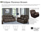 ECLIPSE - FLORENCE BROWN POWER SOFA