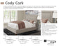 CODY - CORK QUEEN BED 5/0 (NATURAL)