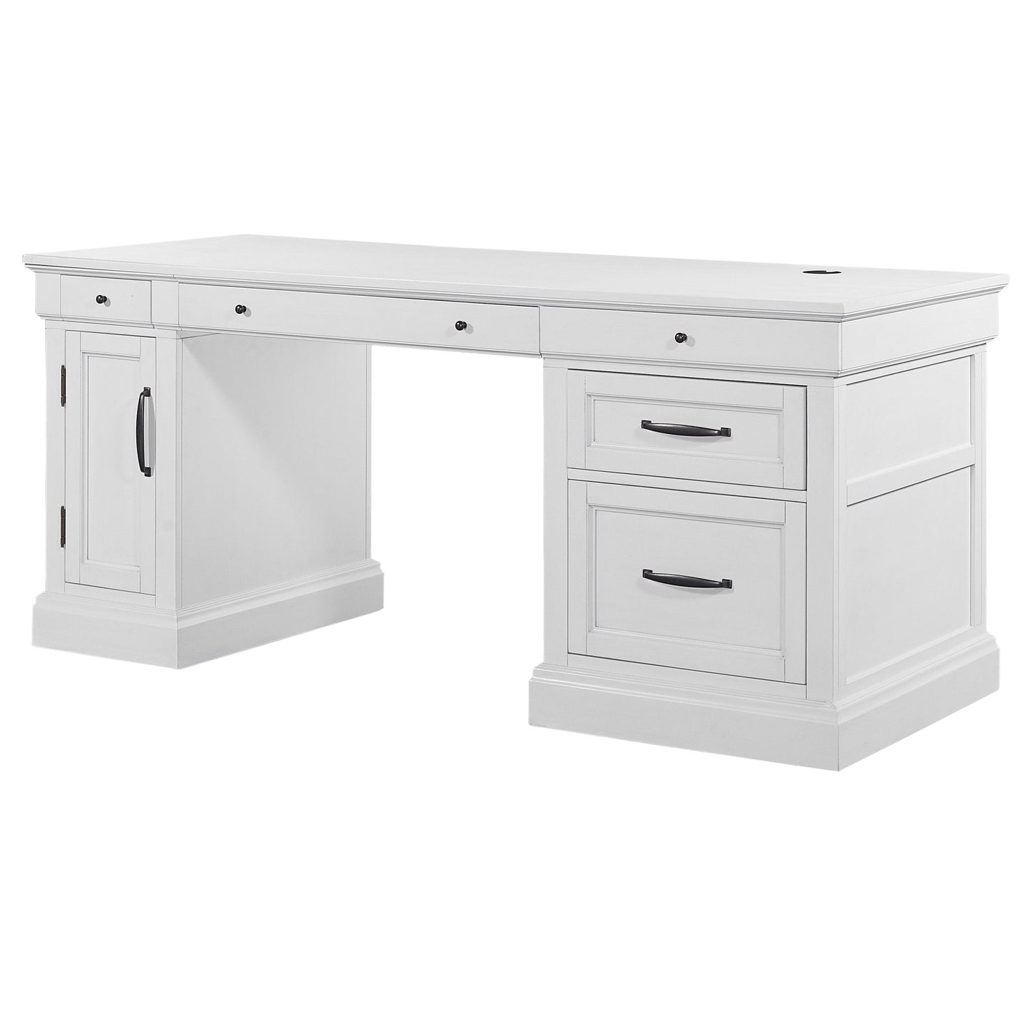 SHOREHAM - EFFORTLESS WHITE PEDESTAL DESK (SHO#480, SHO#481 & SHO#482)