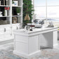 SHOREHAM - EFFORTLESS WHITE PEDESTAL DESK (SHO#480, SHO#481 & SHO#482)