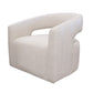 ORBIT - ELISE NATURAL OPEN BACK ACCENT SWIVEL CHAIR