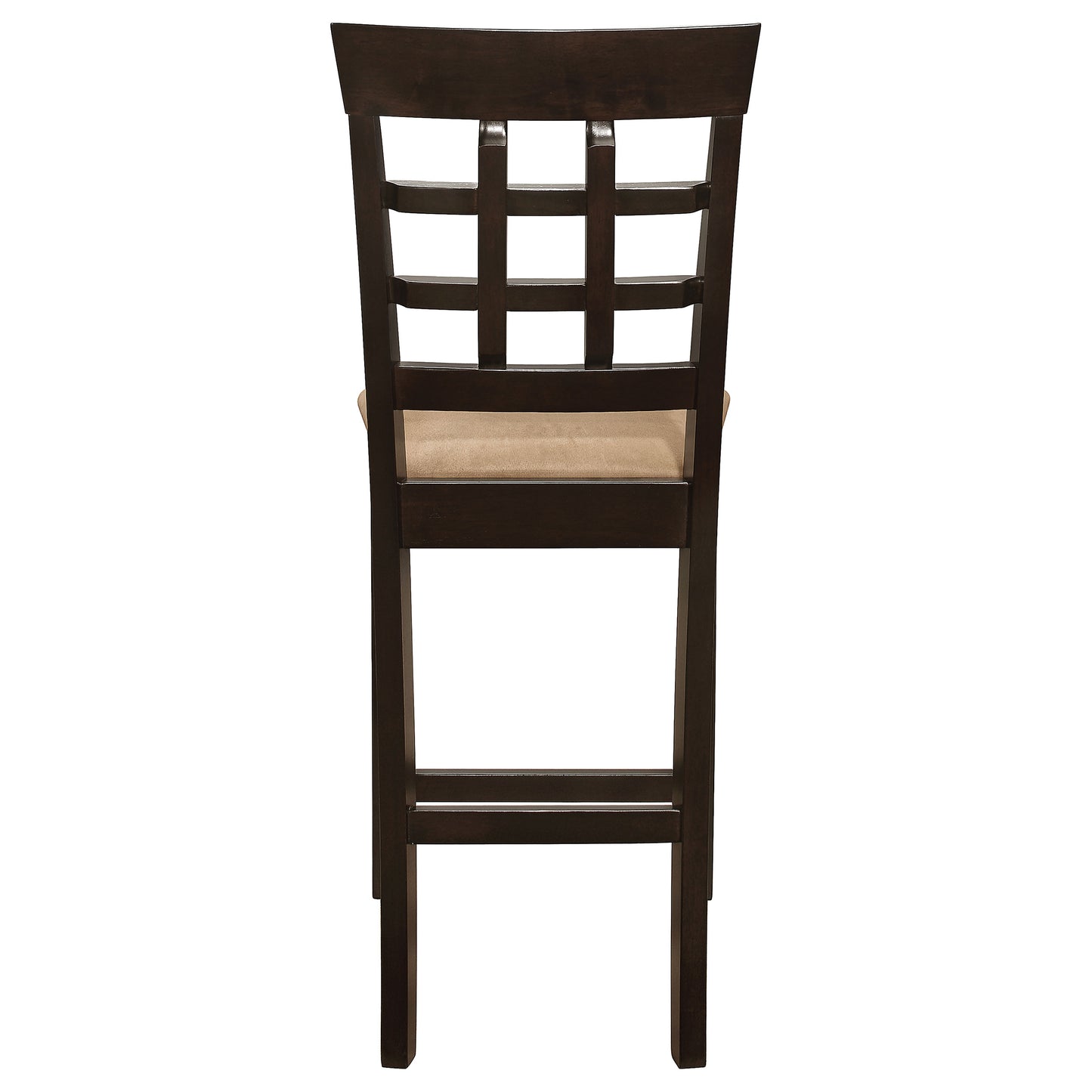 Gabriel Lattice Back Counter Chair Cappuccino (Set of 2)