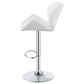 Berrington Upholstered Adjustable Bar Stool White (Set of 2)