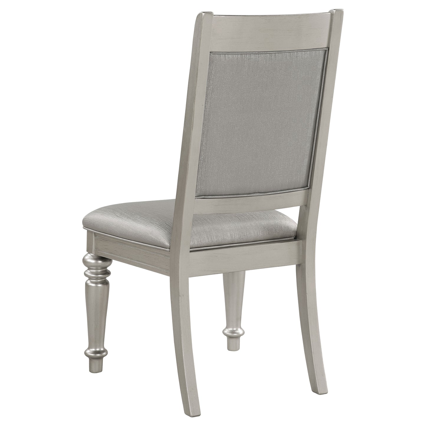 Bling Game Dining Side Chair Metallic Platinum (Set of 2)