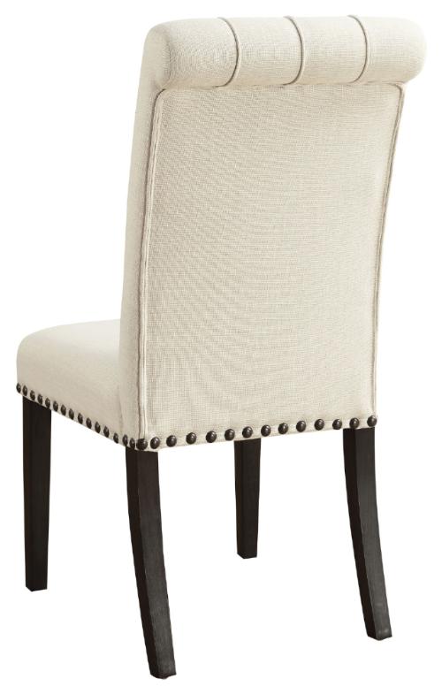 Alana Fabric Upholstered Dining Side Chair Beige (Set of 2)