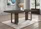 Kelly Rectangular 87-inch Wood Dining Table Dark Grey