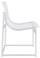 Adino Acrylic Dining Side Chair Chrome (Set of 2)