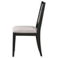 Elodie Wood Dining Side Chair Grey and Black (Set of 2)