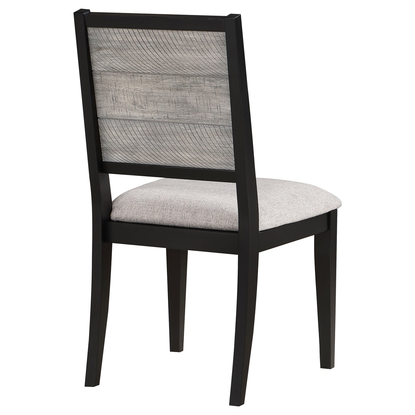 Elodie Wood Dining Side Chair Grey and Black (Set of 2)