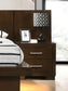 Jessica 6-piece Eastern King LED Bedroom Set Cappuccino