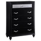 Barzini 5-drawer Bedroom Chest Black