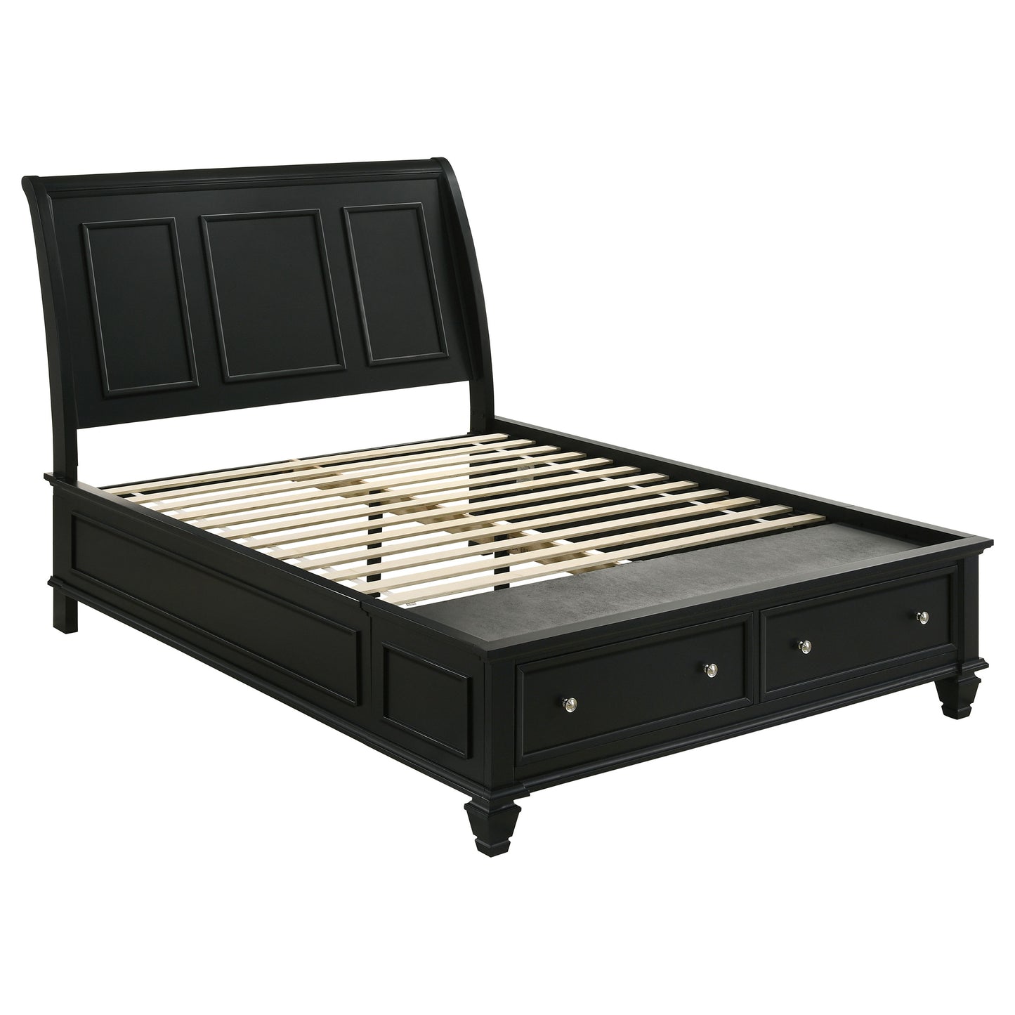 Sandy Beach 4-piece Eastern King Bedroom Set Black