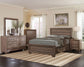 Kauffman 5-piece Eastern King Bedroom Set Washed Taupe