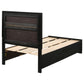 Miranda 51-inch Wood Twin Storage Panel Bed Black