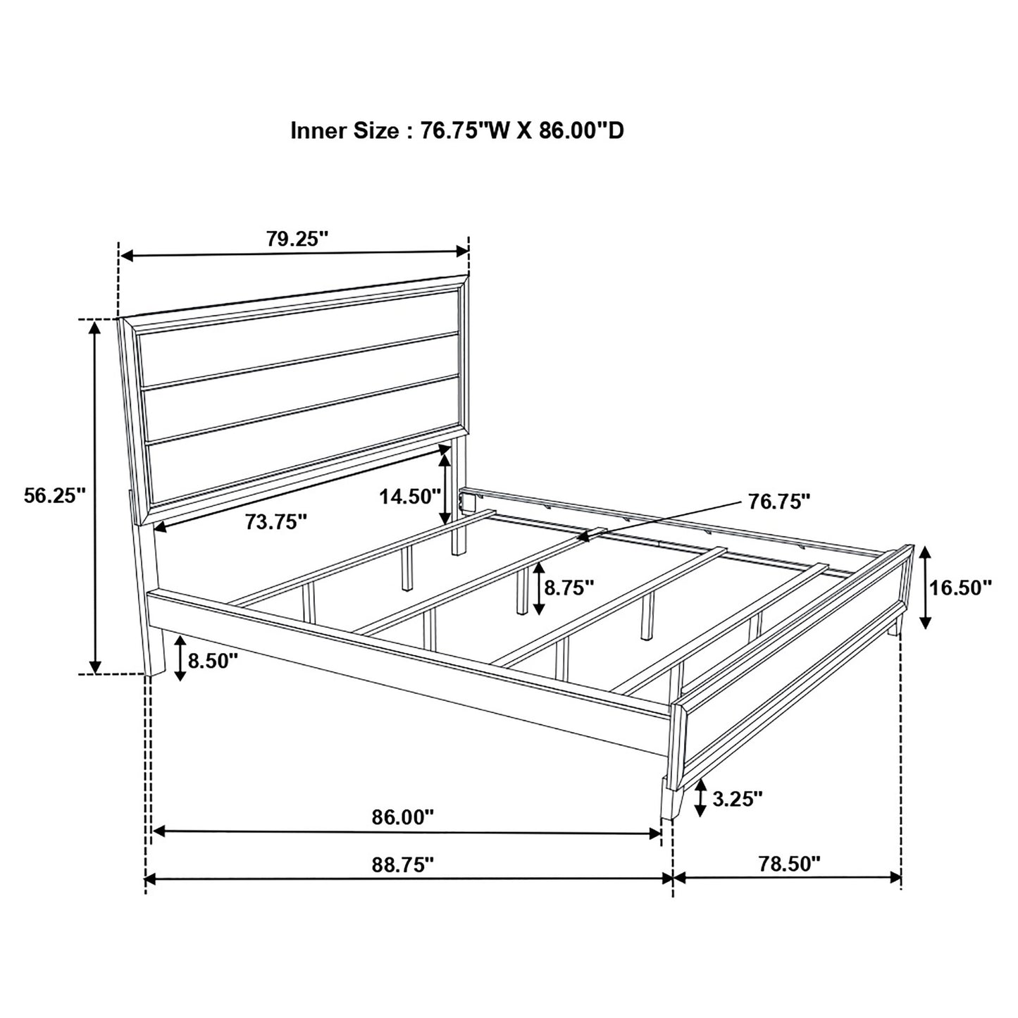 Watson 4-piece California King Bedroom Set Grey Oak