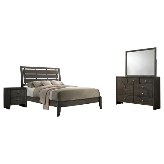 Serenity 4-piece Full Bedroom Set Mod Grey