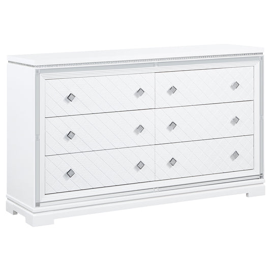 Eleanor 6-drawer Dresser White