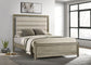 Giselle Wood Queen Panel Bed Rustic Beige