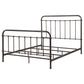 Livingston Metal California King Open Frame Bed Dark Bronze