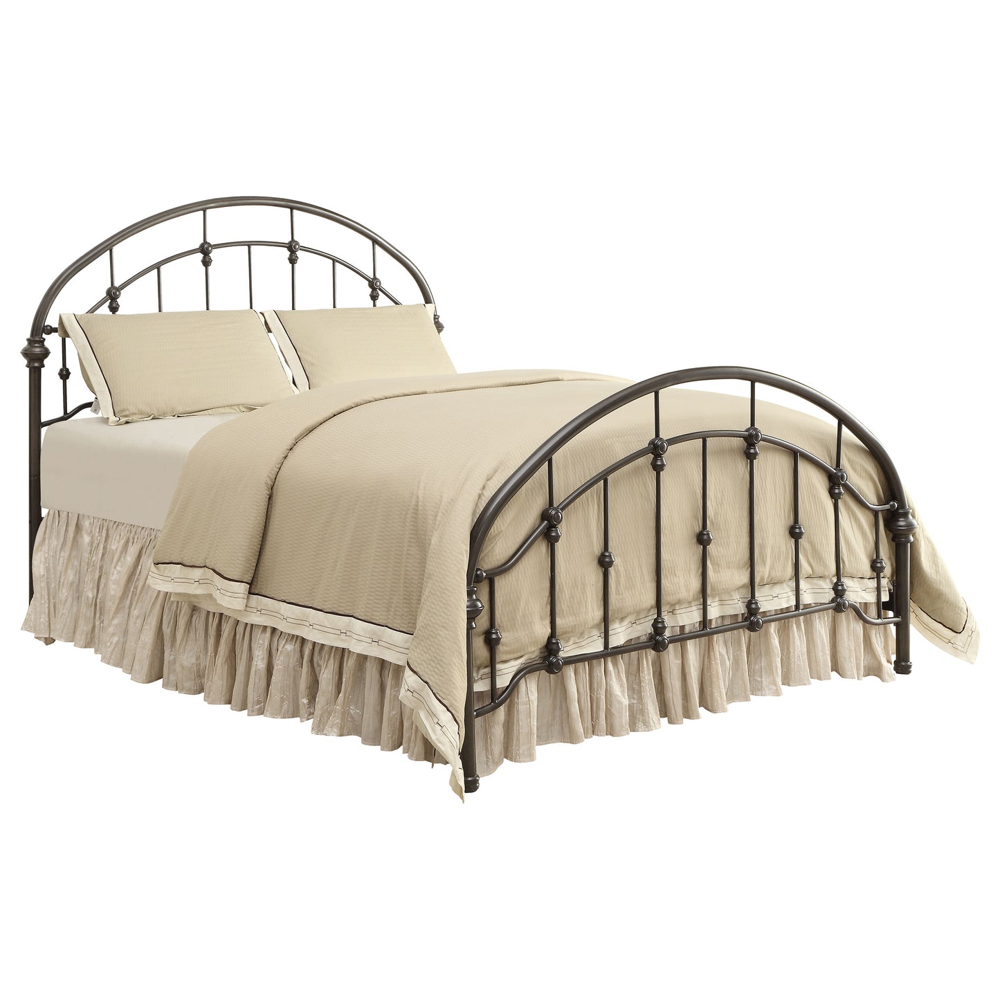 Rowan Metal Queen Open Frame Bed Dark Bronze